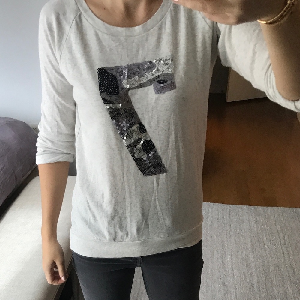 Aritzia cotton sequined jersey